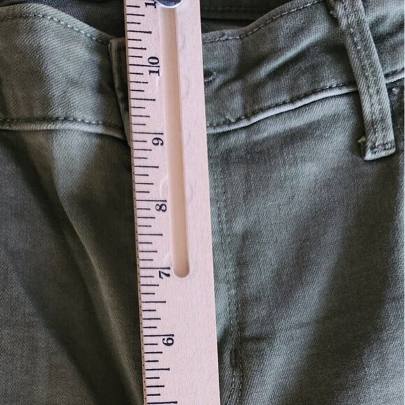 Old Navy Jeans Size 14 Womens Rockstar Mid-Rise Olive Green Skinny - Picture 8 of 8